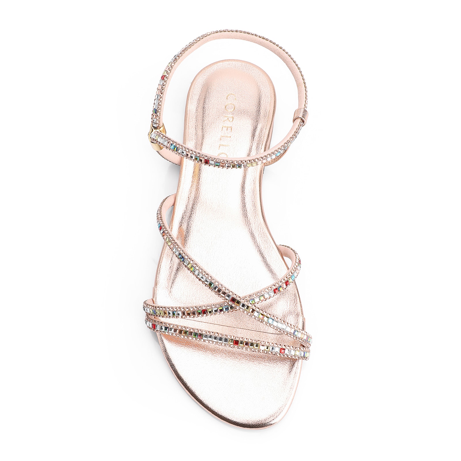 Rasteirinha Strass Alt Bronze
