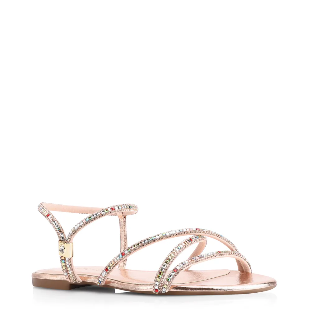 Rasteirinha Strass Alt Bronze