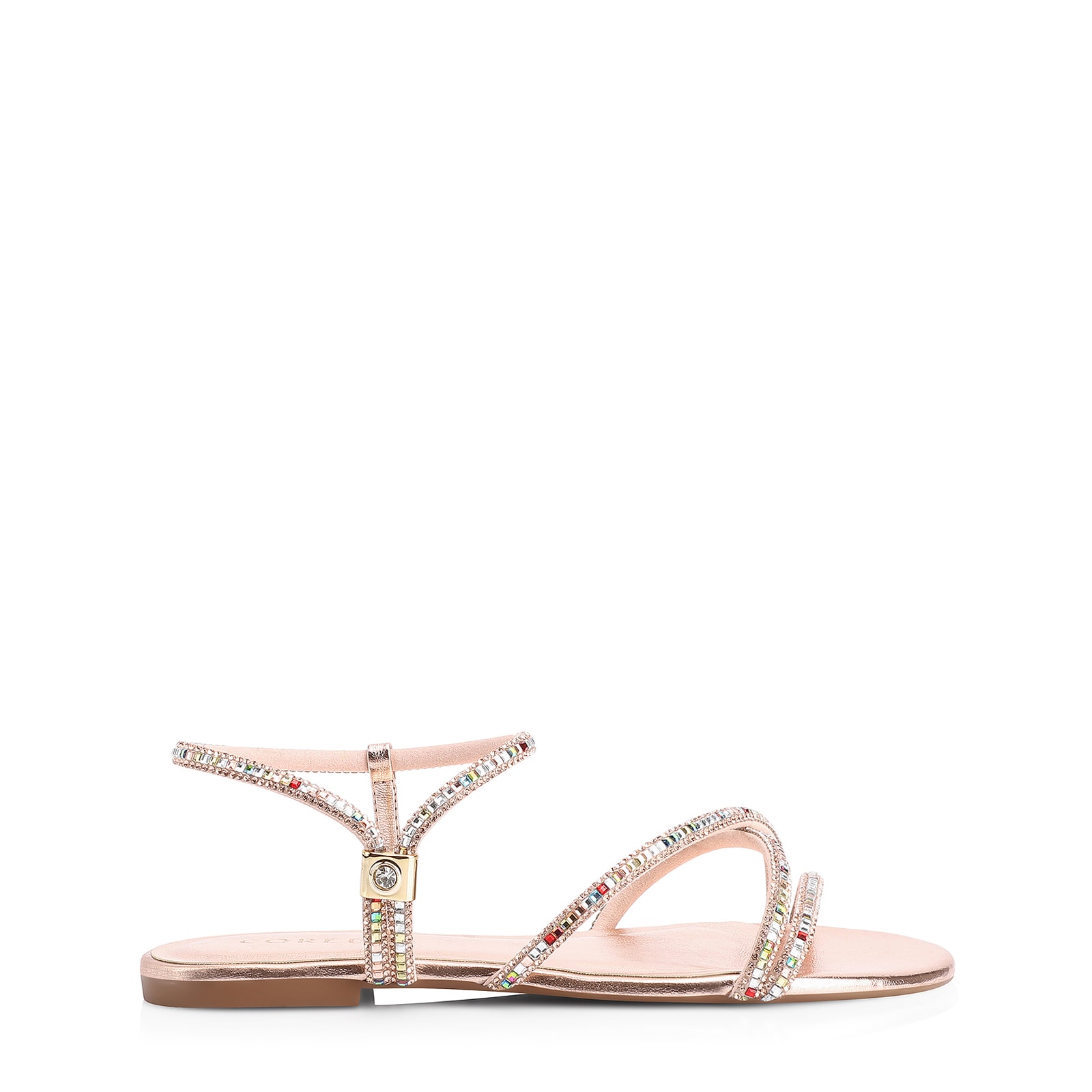 Rasteirinha Strass Alt Bronze
