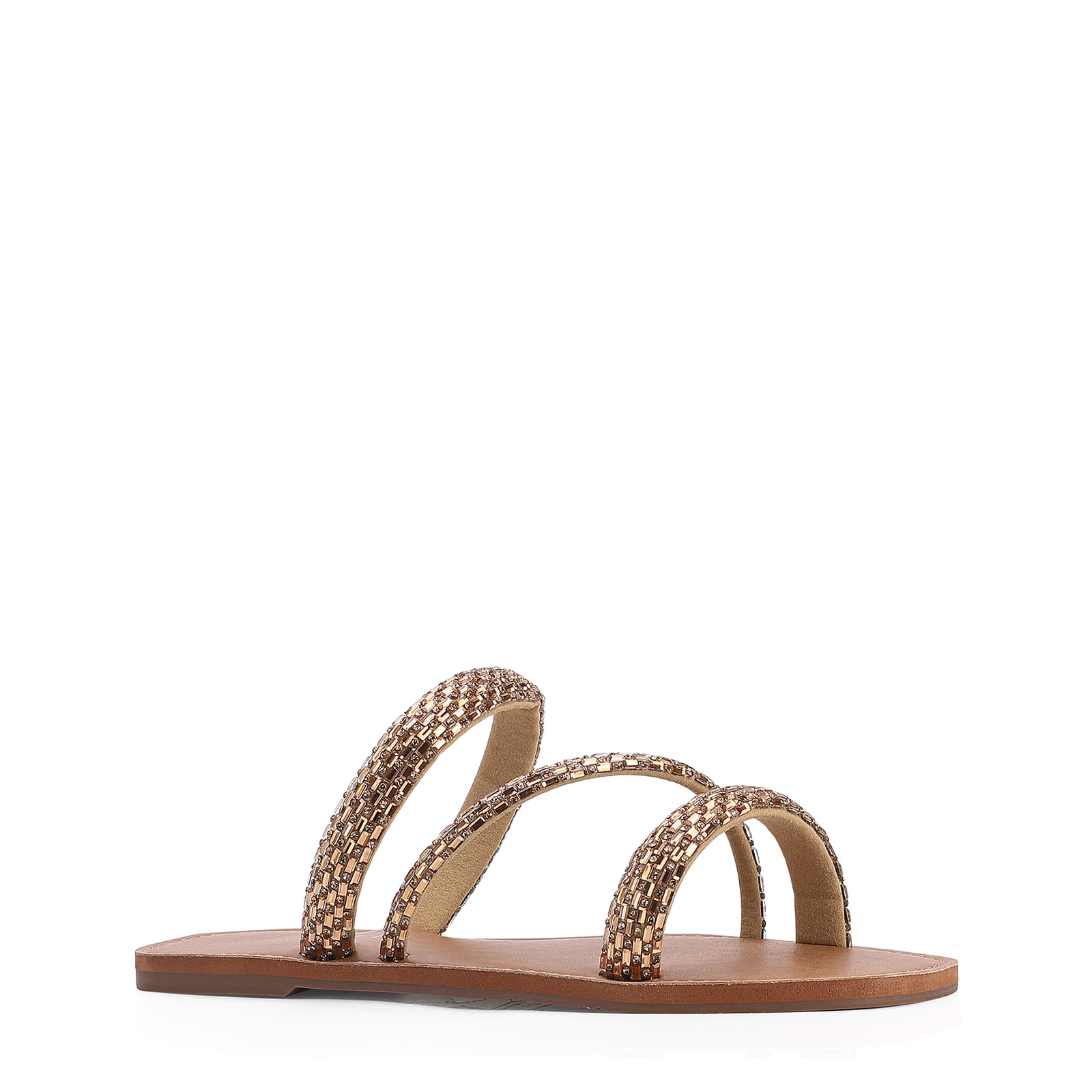 Rasteirinha Strass Alt Marrom