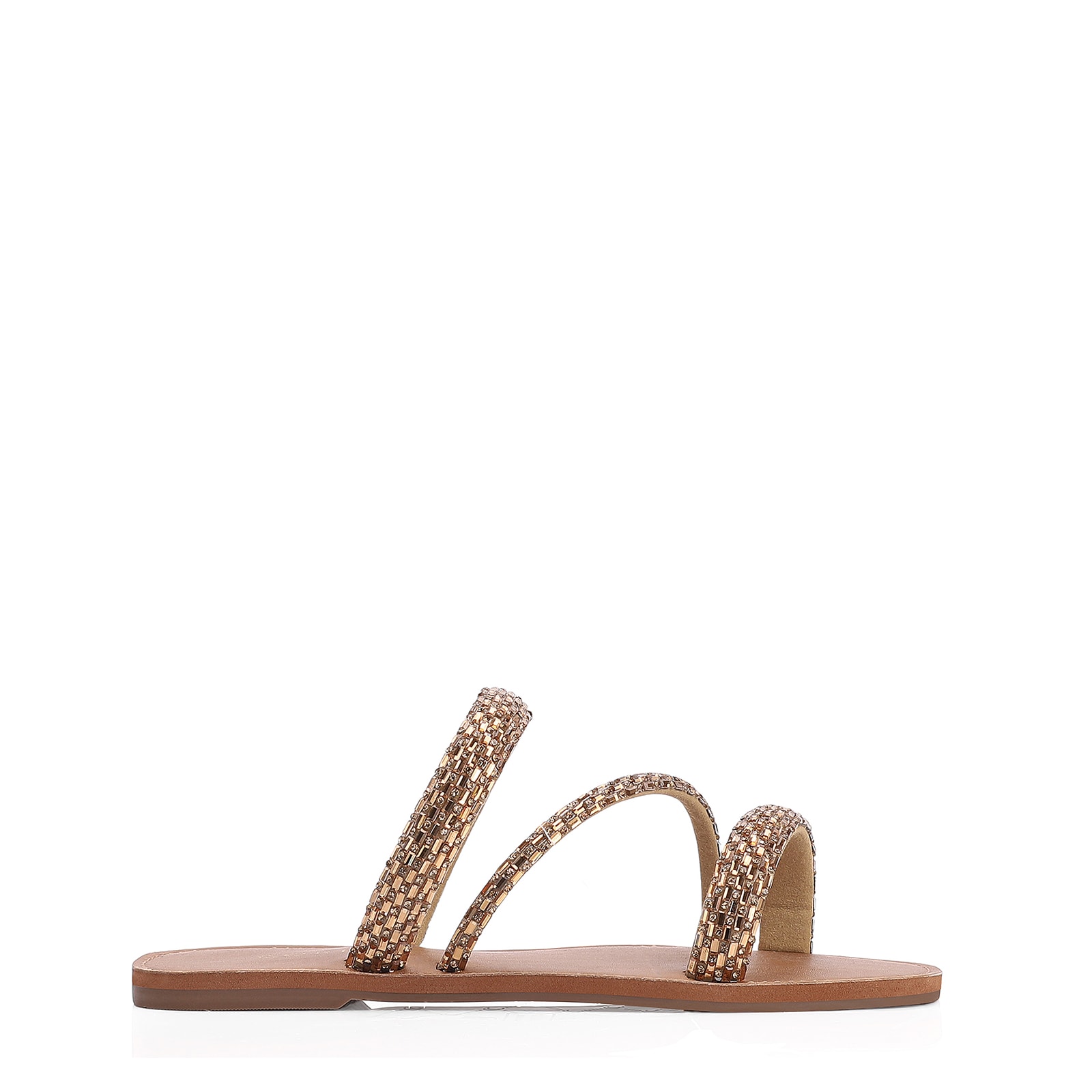 Rasteirinha Strass Alt Marrom