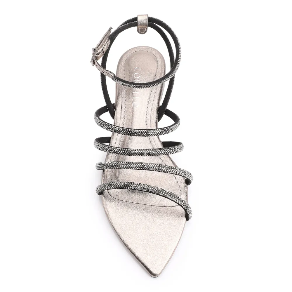 Rasteirinha Strass Alt Prata - imagem 6