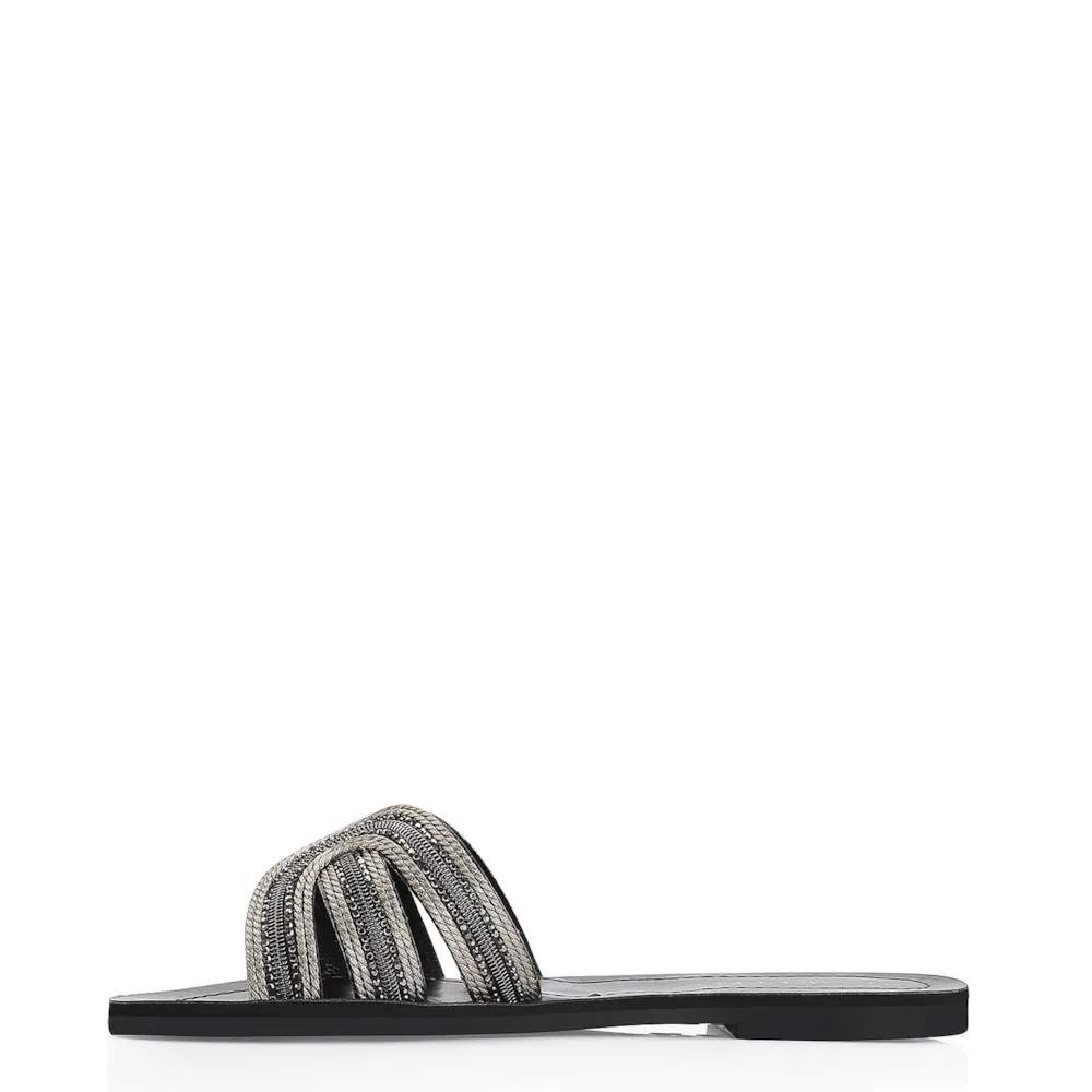 Rasteirinha Strass Alt Preto - imagem 4