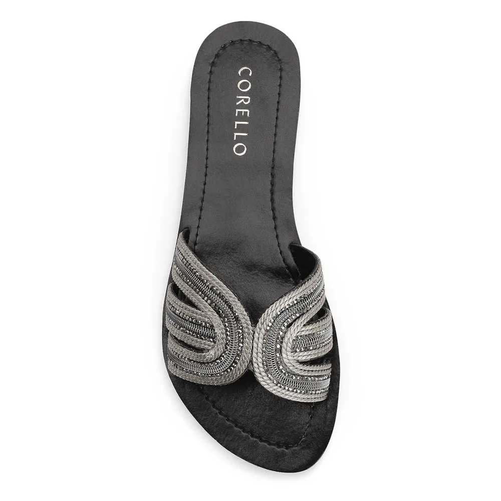 Rasteirinha Strass Alt Preto - imagem 5