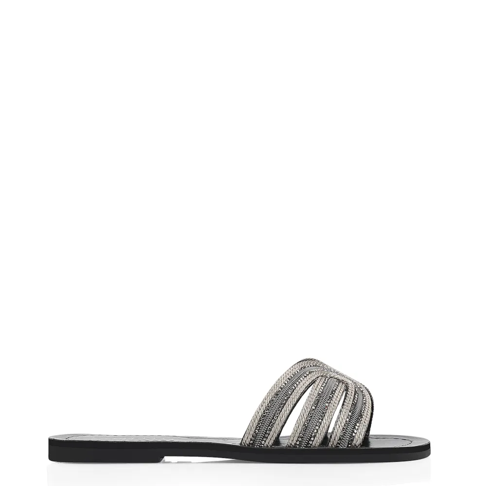 Rasteirinha Strass Alt Preto - imagem 2