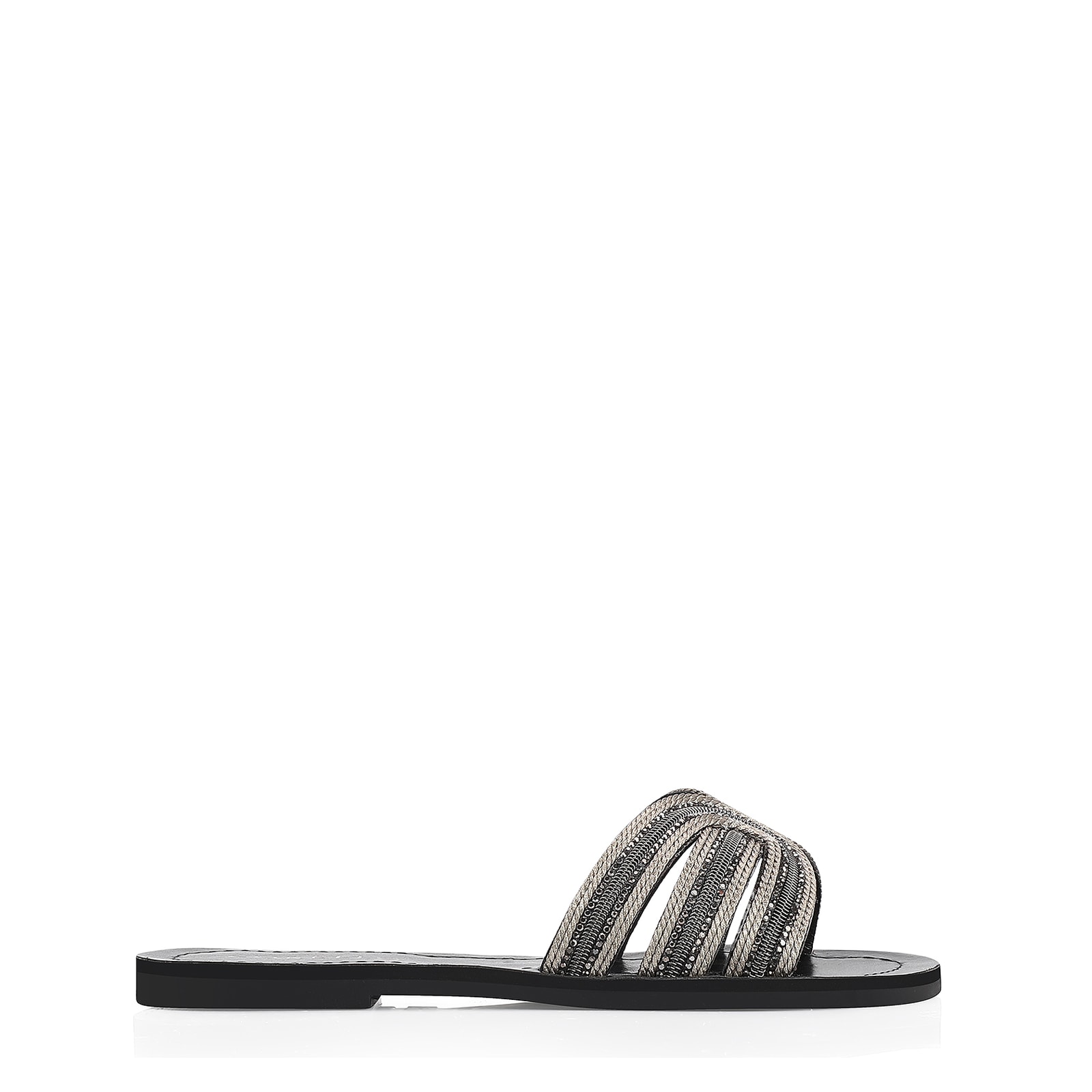 Rasteirinha Strass Alt Preto