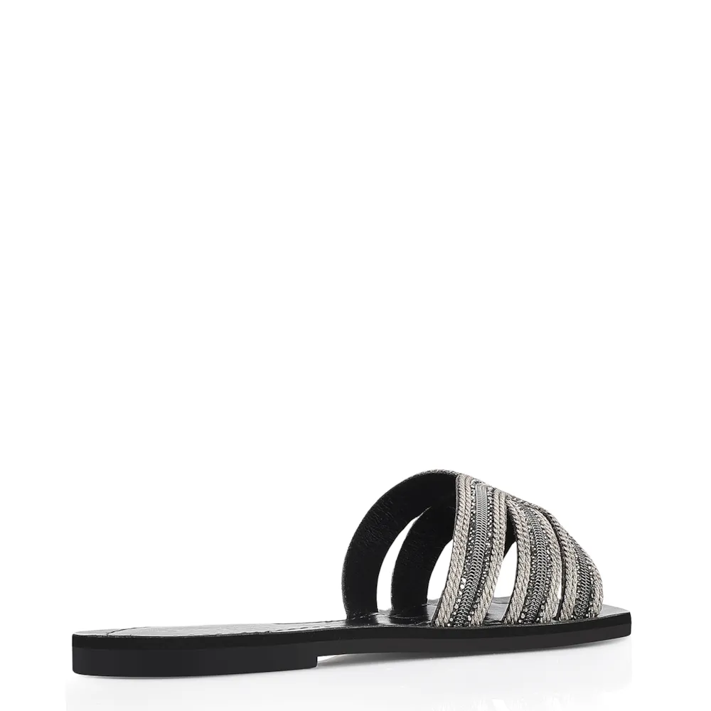 Rasteirinha Strass Alt Preto - imagem 3