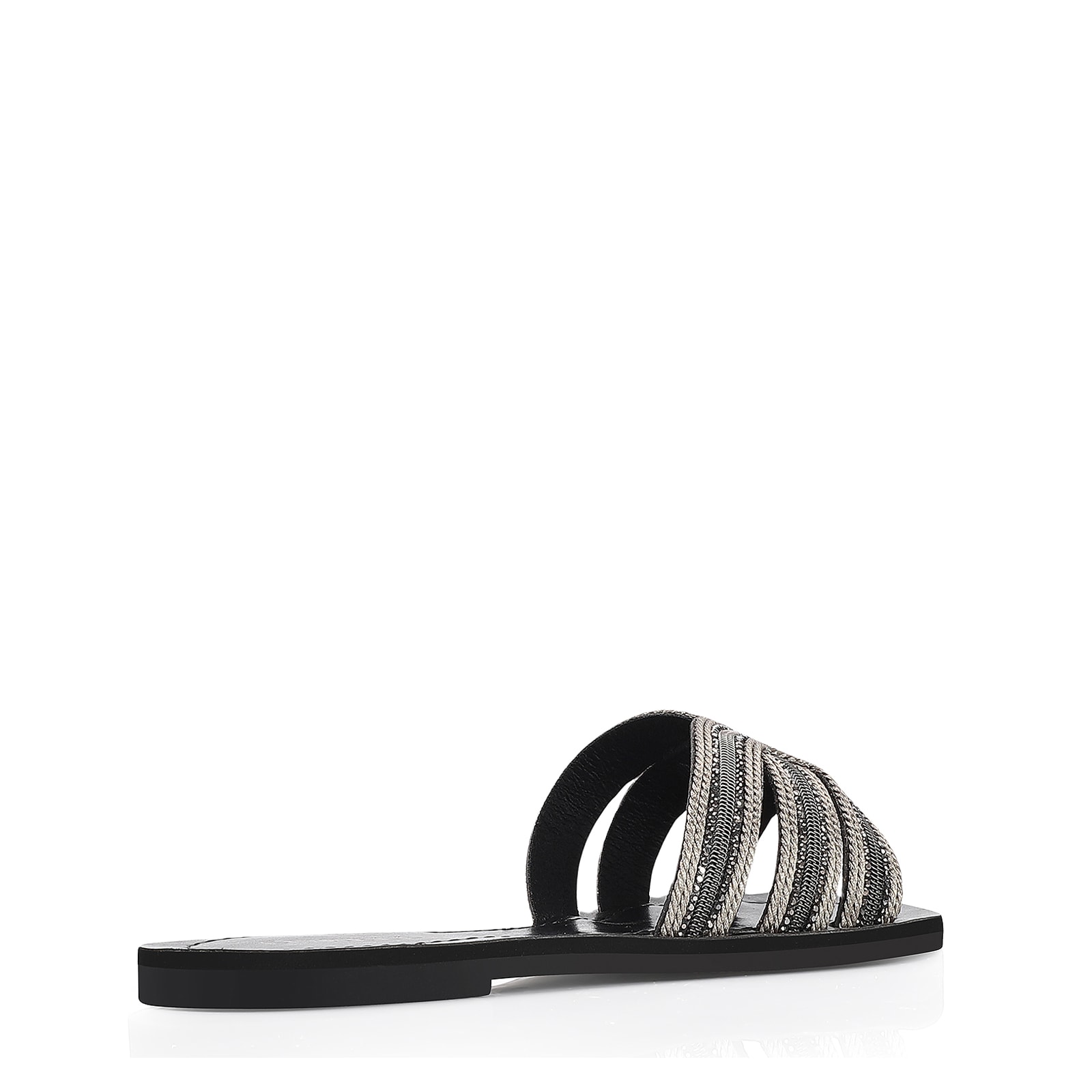 Rasteirinha Strass Alt Preto