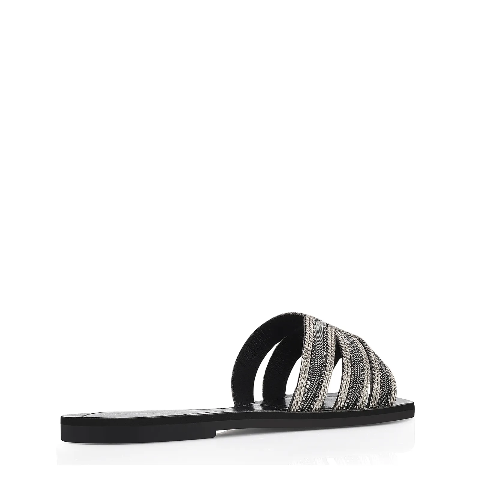 Rasteirinha Strass Alt Preto