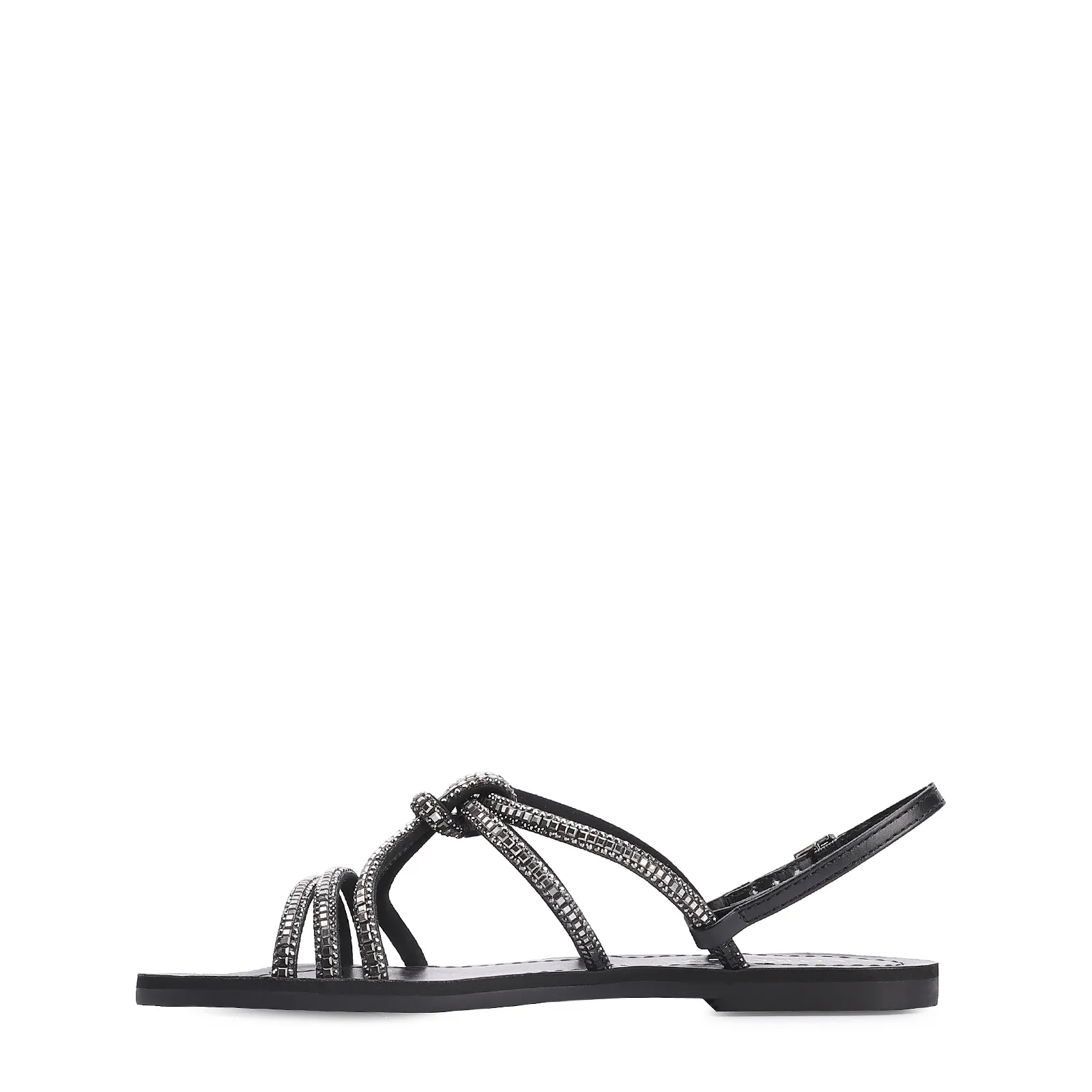 Rasteirinha Strass Alt Preto