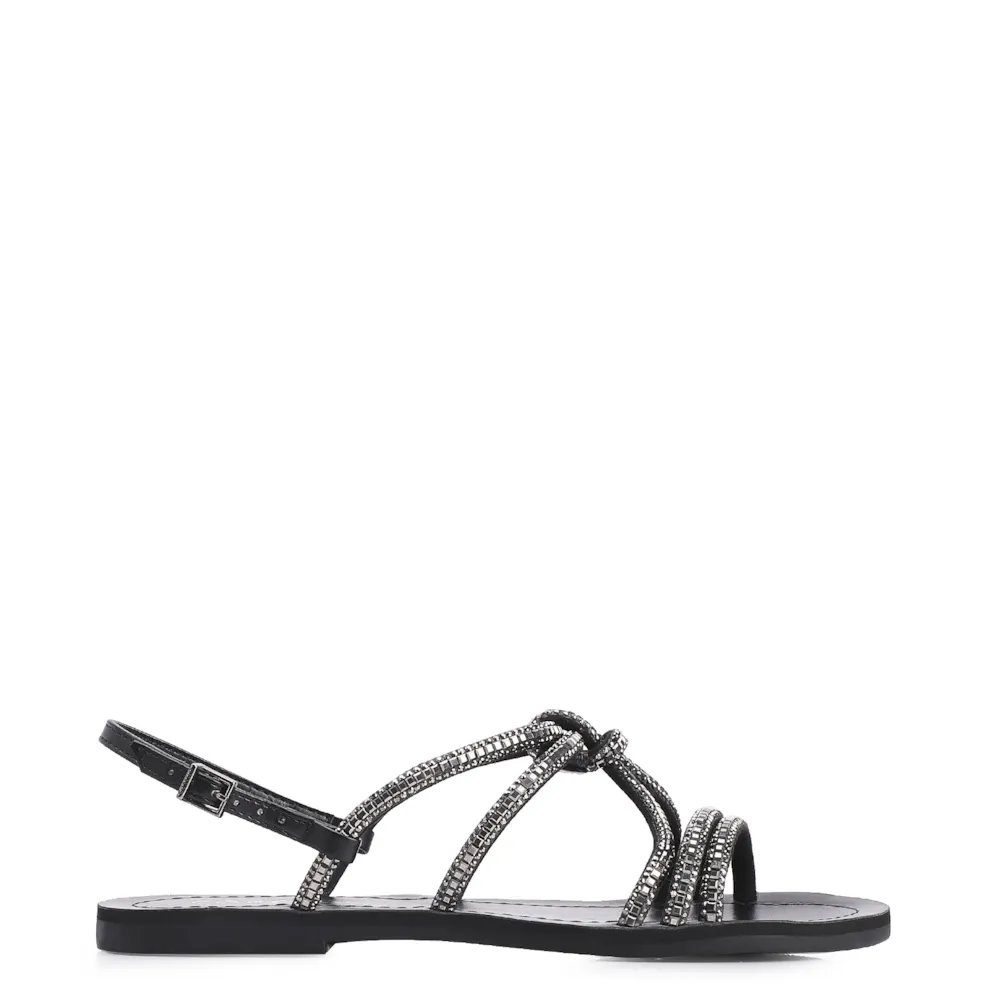 Rasteirinha Strass Alt Preto - imagem 2