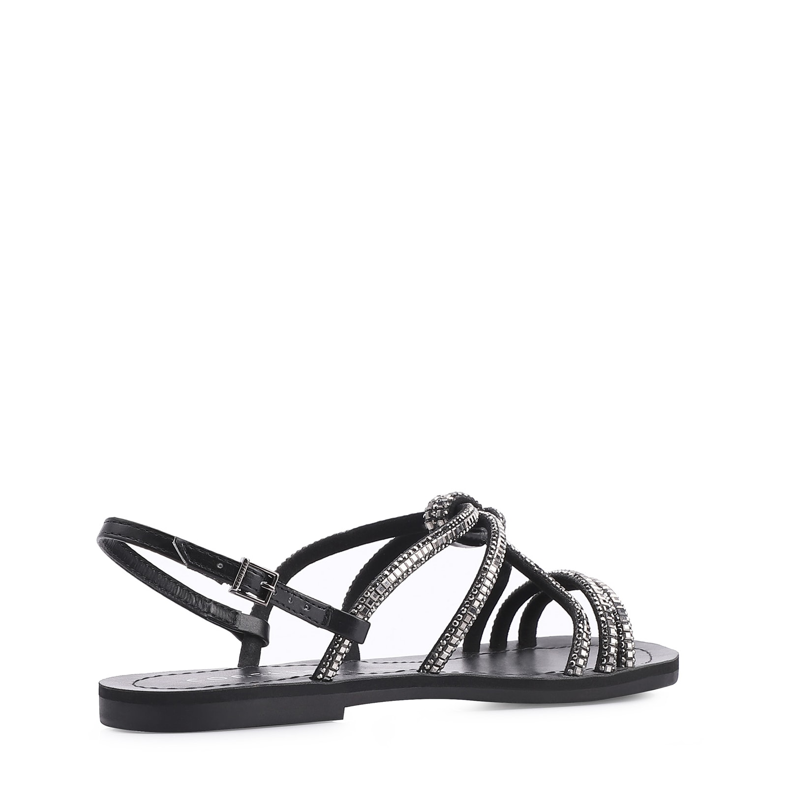 Rasteirinha Strass Alt Preto