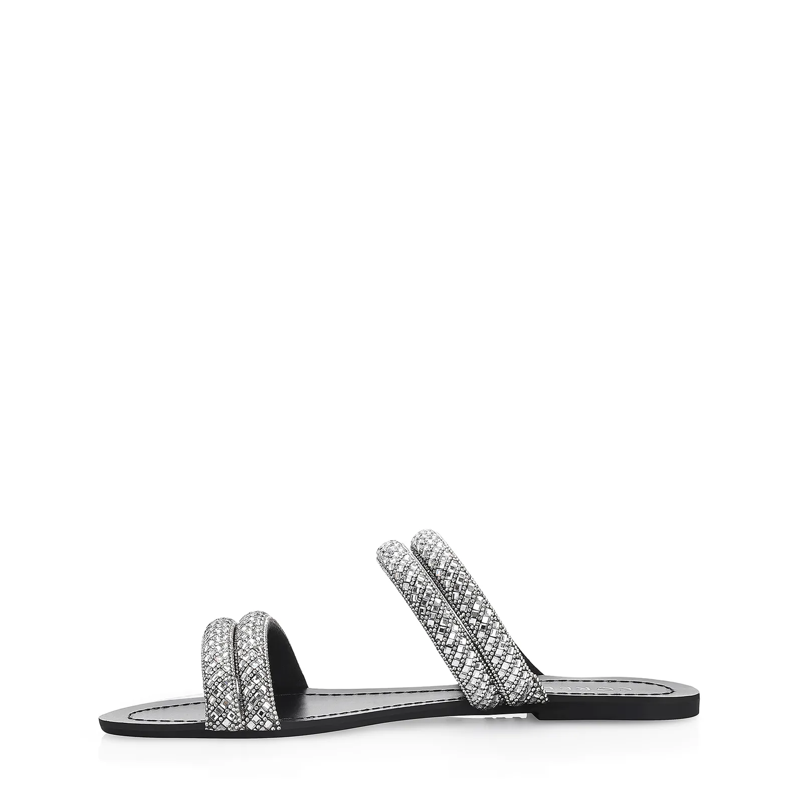 Rasteirinha Strass Alt Preto