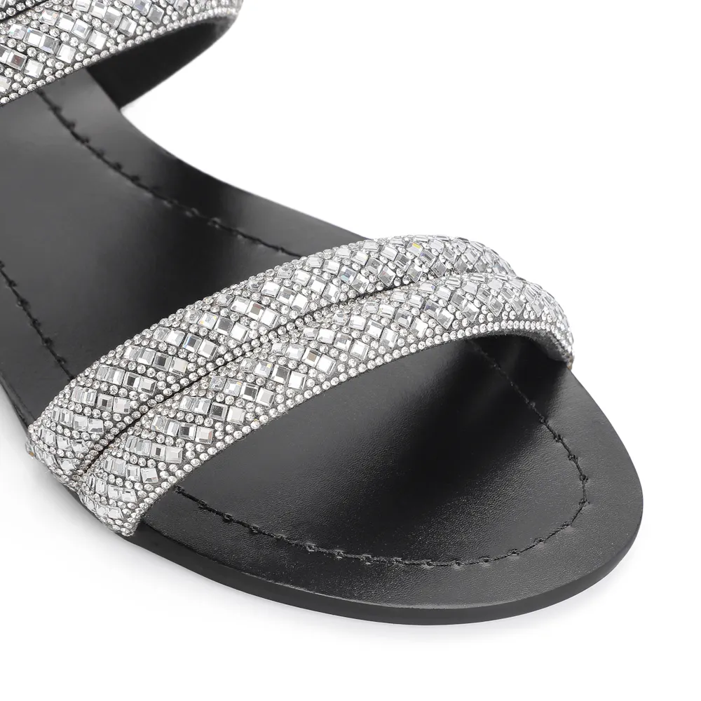 Rasteirinha Strass Alt Preto - imagem 6