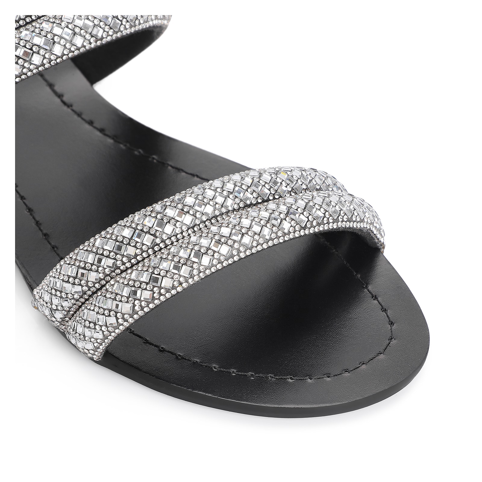 Rasteirinha Strass Alt Preto