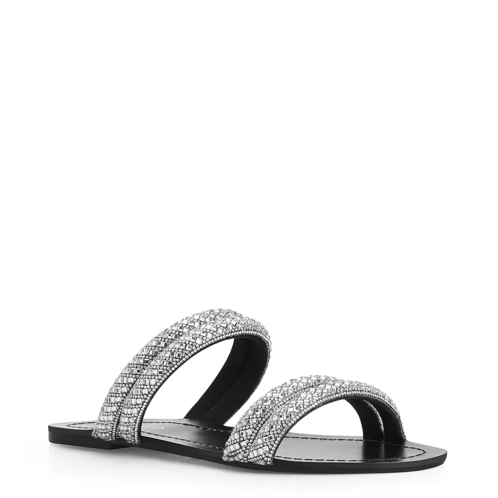 Rasteirinha Strass Alt Preto