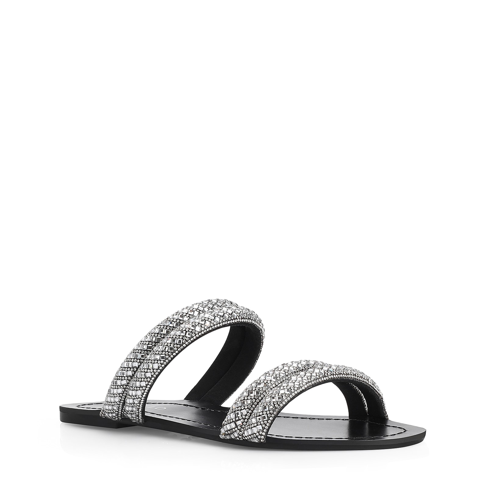 Rasteirinha Strass Alt Preto