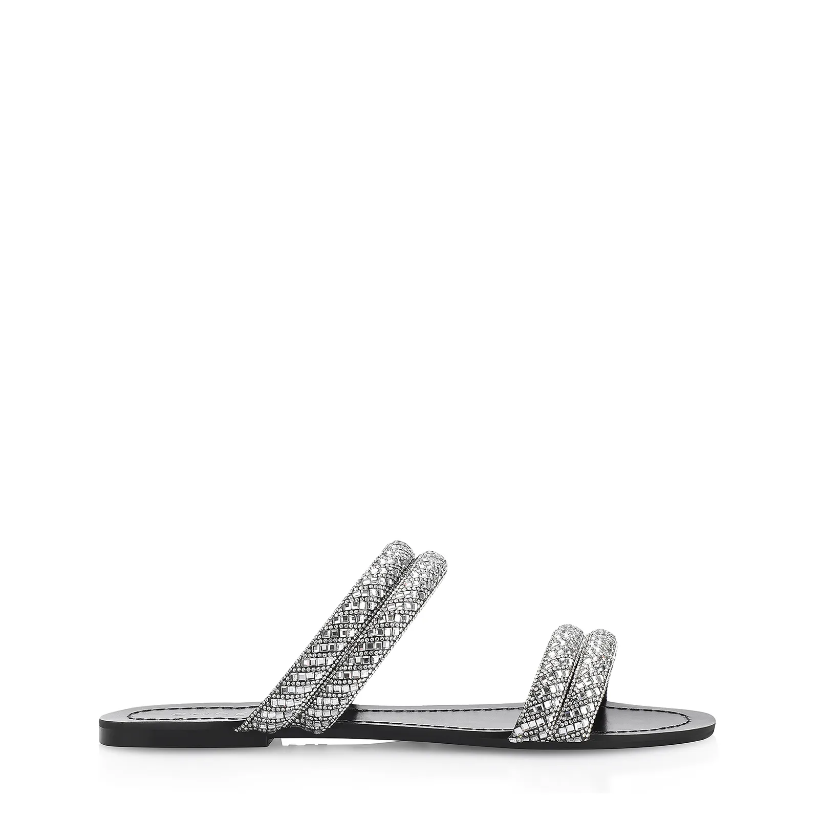 Rasteirinha Strass Alt Preto