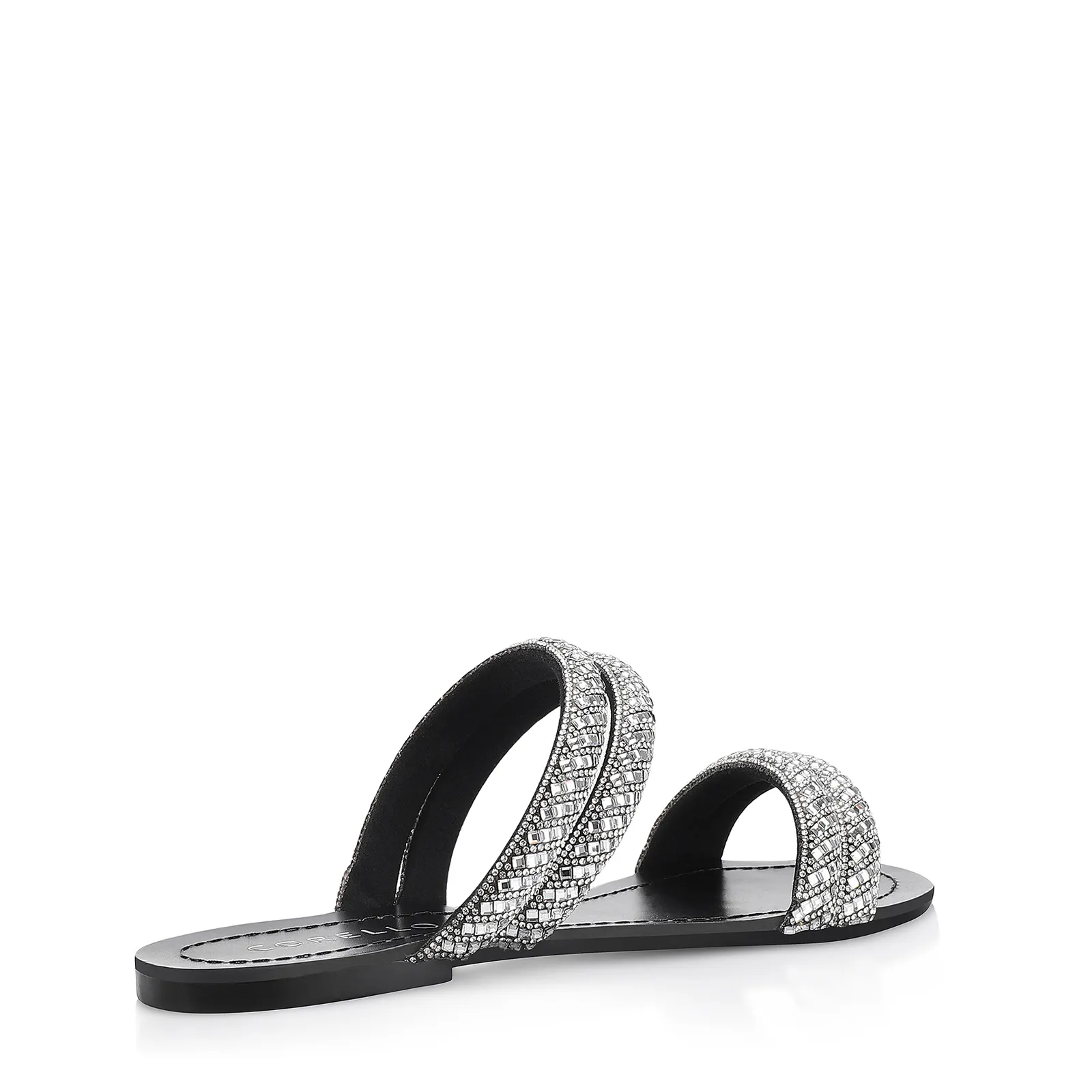 Rasteirinha Strass Alt Preto