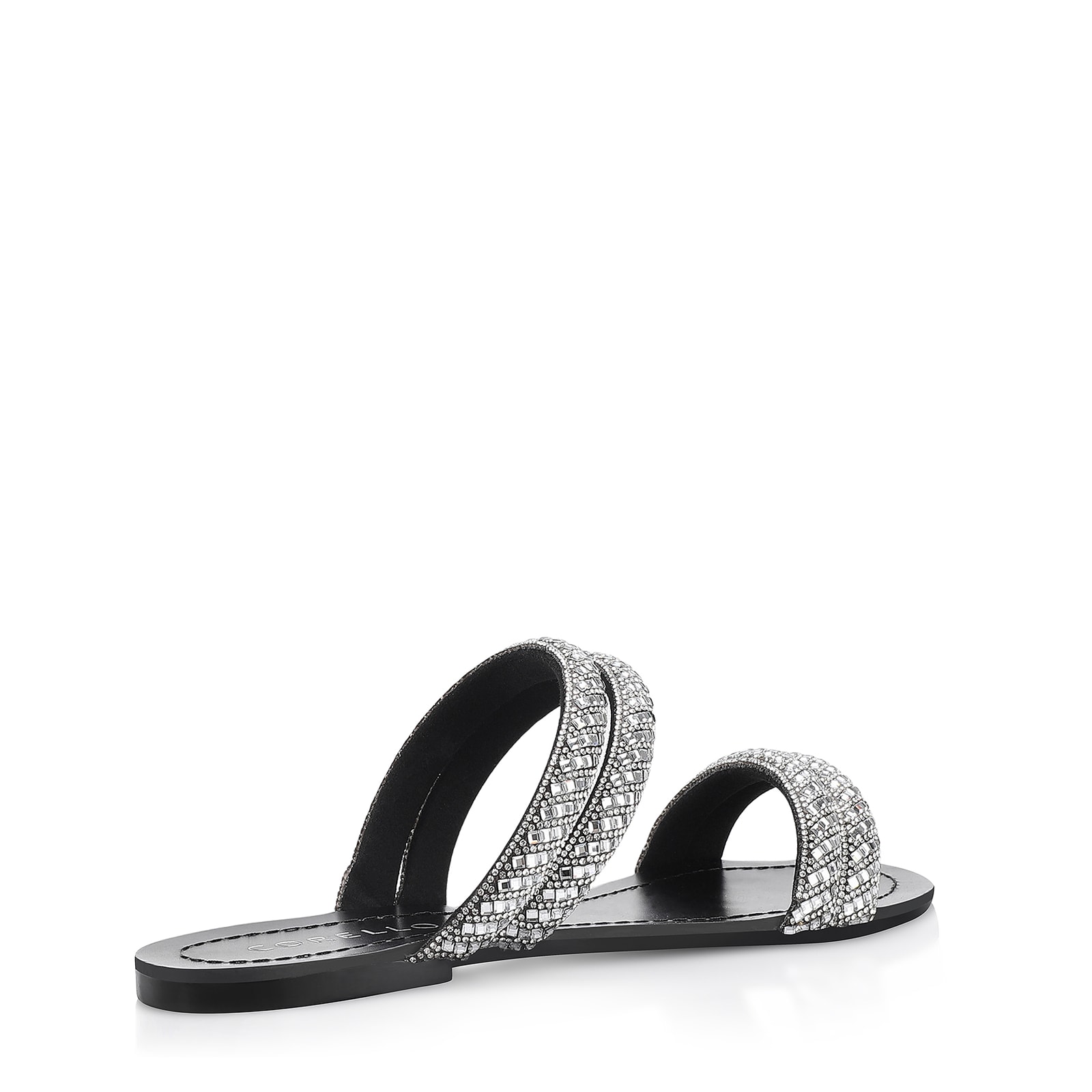 Rasteirinha Strass Alt Preto