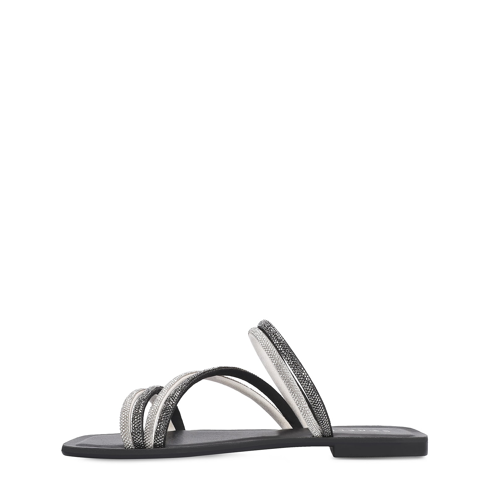 Rasteirinha Strass Alt Preto