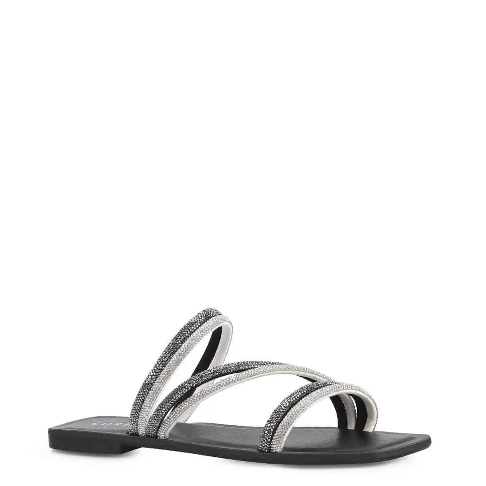 Rasteirinha Strass Alt Preto