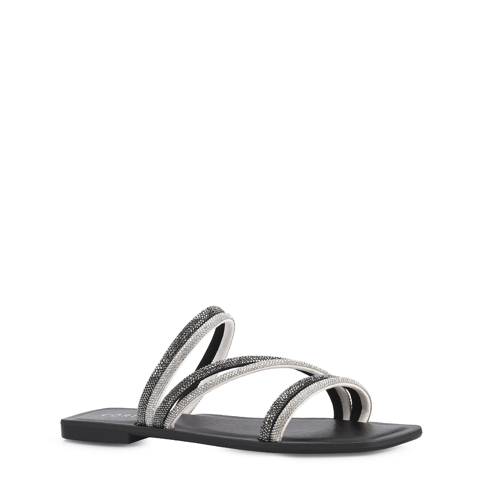 Rasteirinha Strass Alt Preto