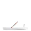 Rasteirinha Strass Toe Ring Alt Branco/Strass Colorido - imagem 2
