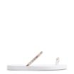 Rasteirinha Strass Toe Ring Alt Branco/Strass Colorido - imagem 2