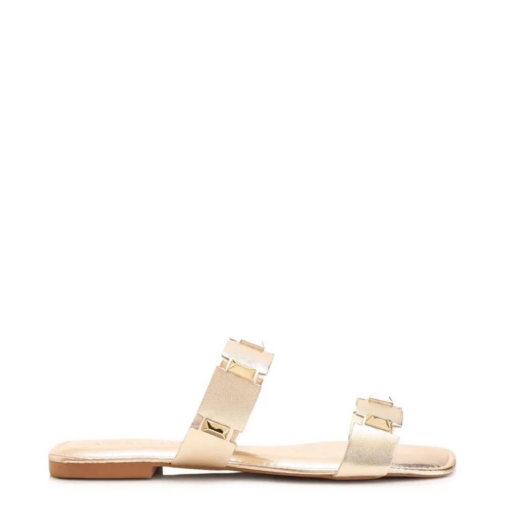 Rasteirinha Studs Alt Dourado - imagem 3