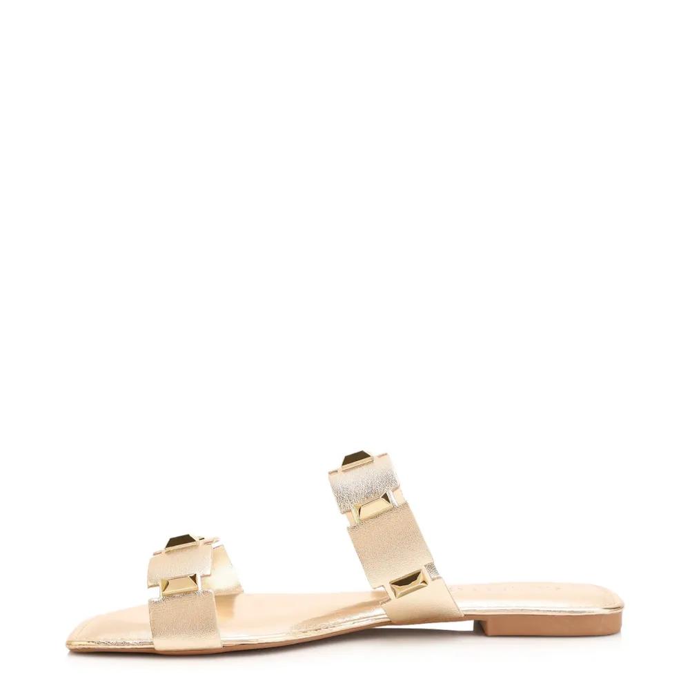 Rasteirinha Studs Alt Dourado - imagem 5