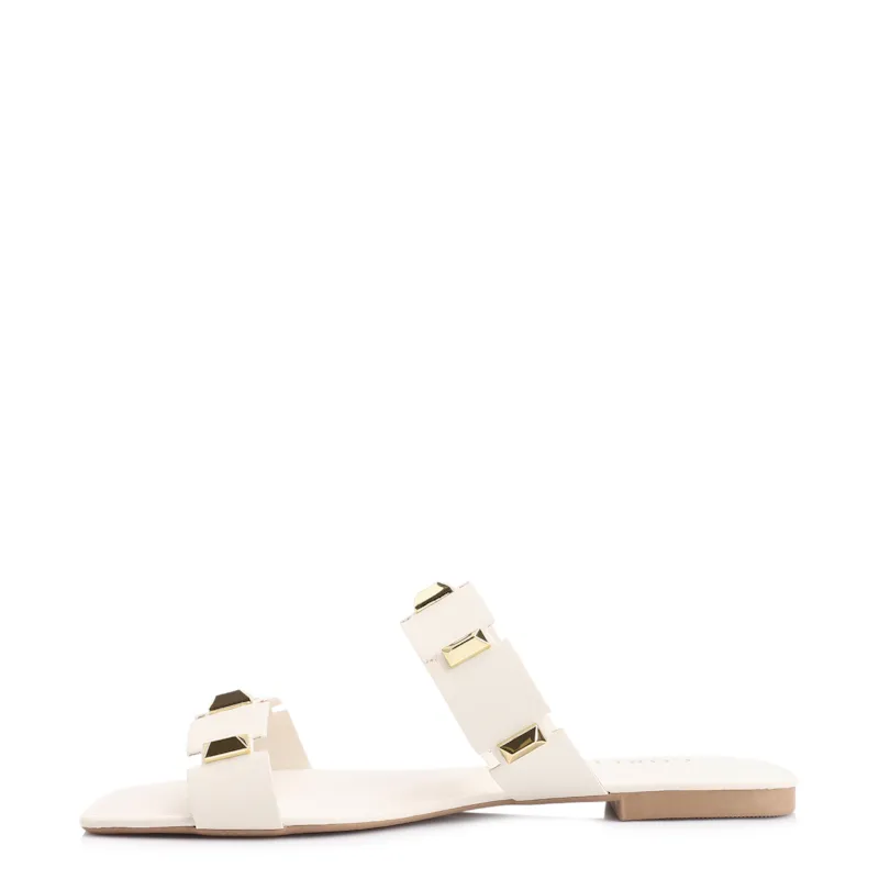 Rasteirinha Studs Alt Off White - foto 4