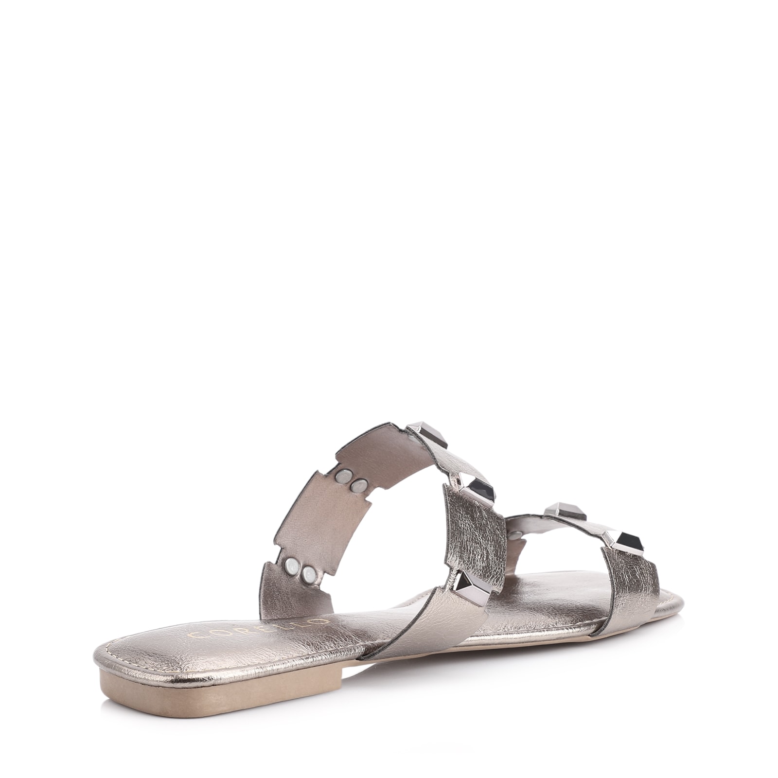 Rasteirinha Studs Alt Prata