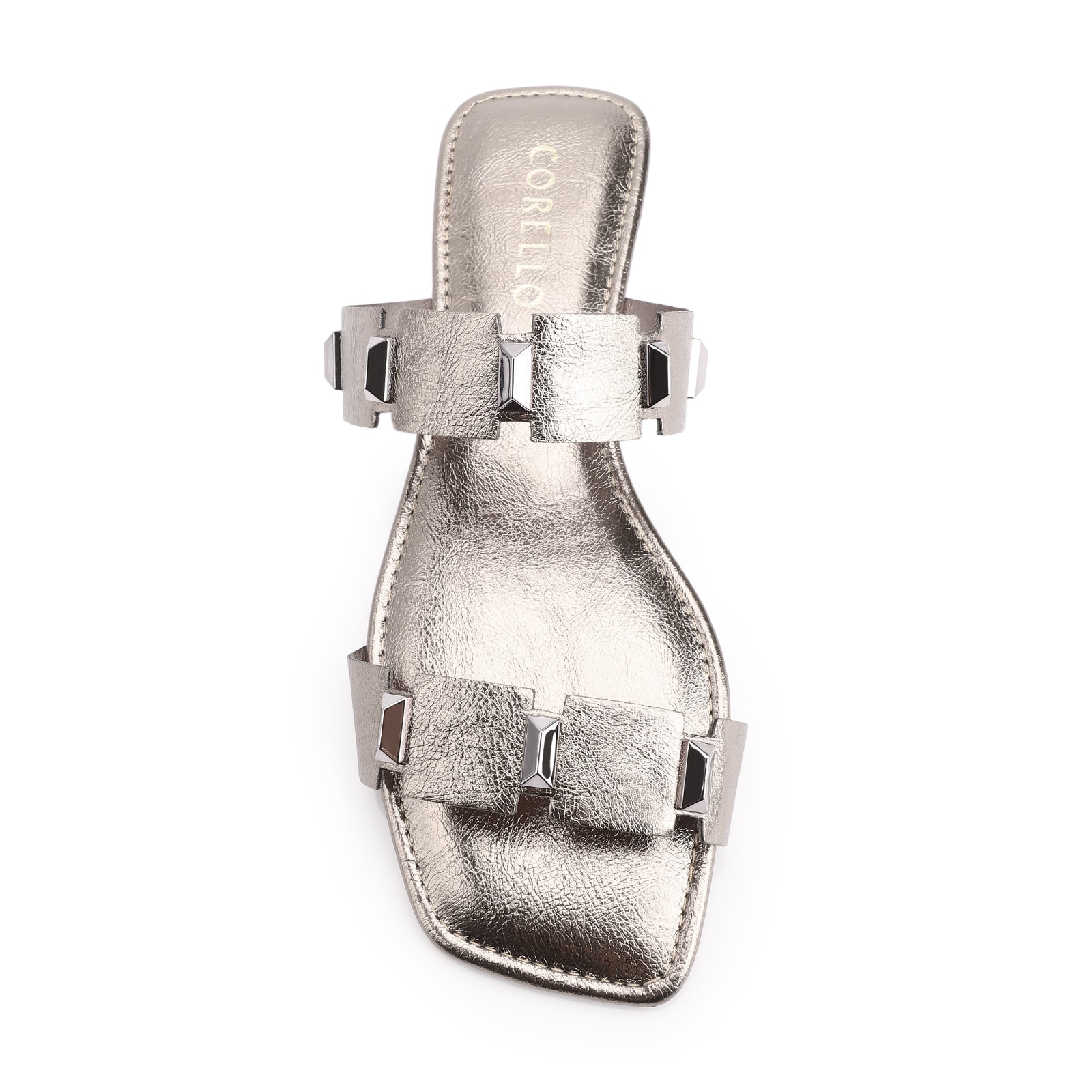 Rasteirinha Studs Alt Prata