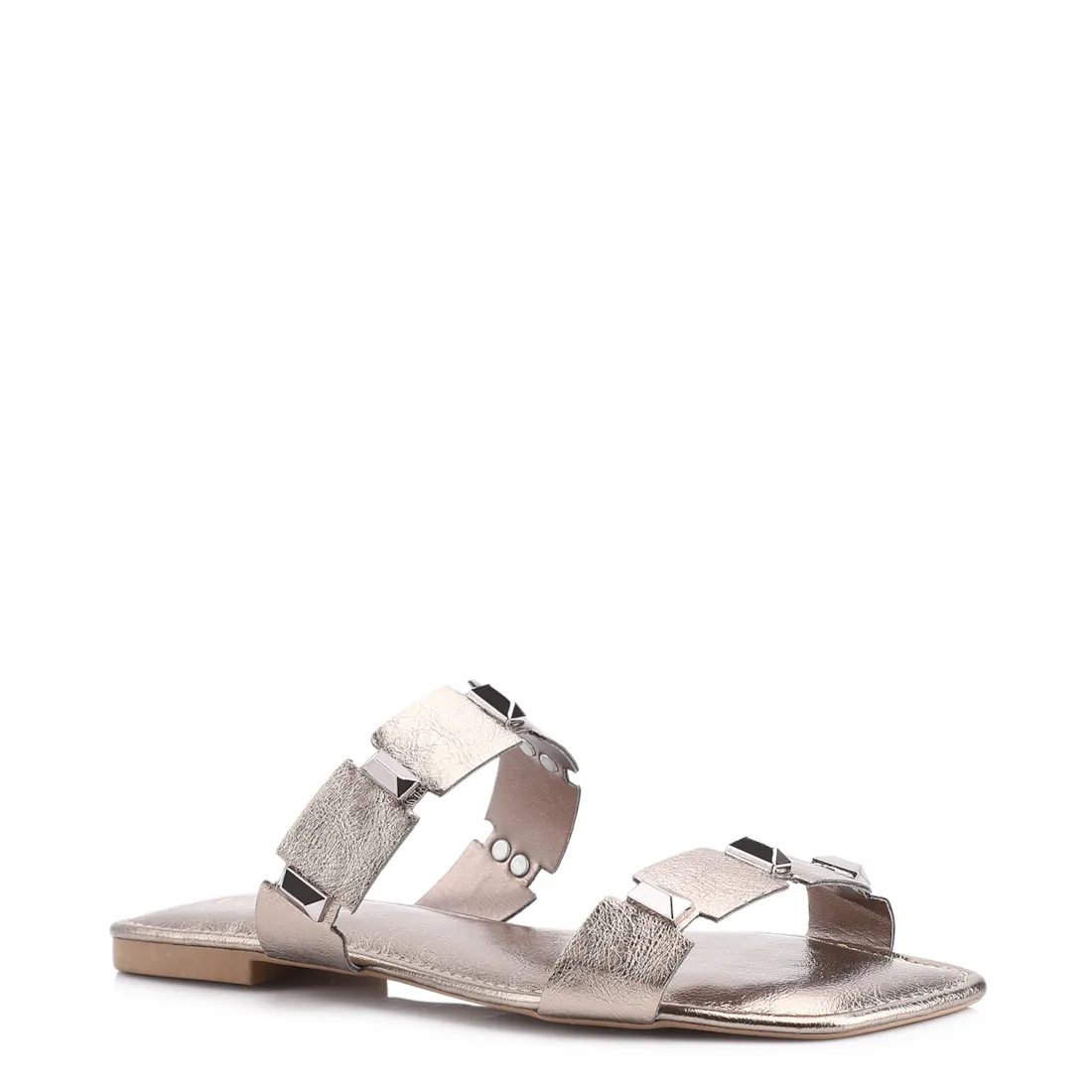 Rasteirinha Studs Alt Prata
