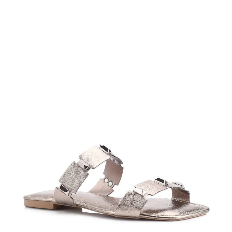 Rasteirinha Studs Alt Prata