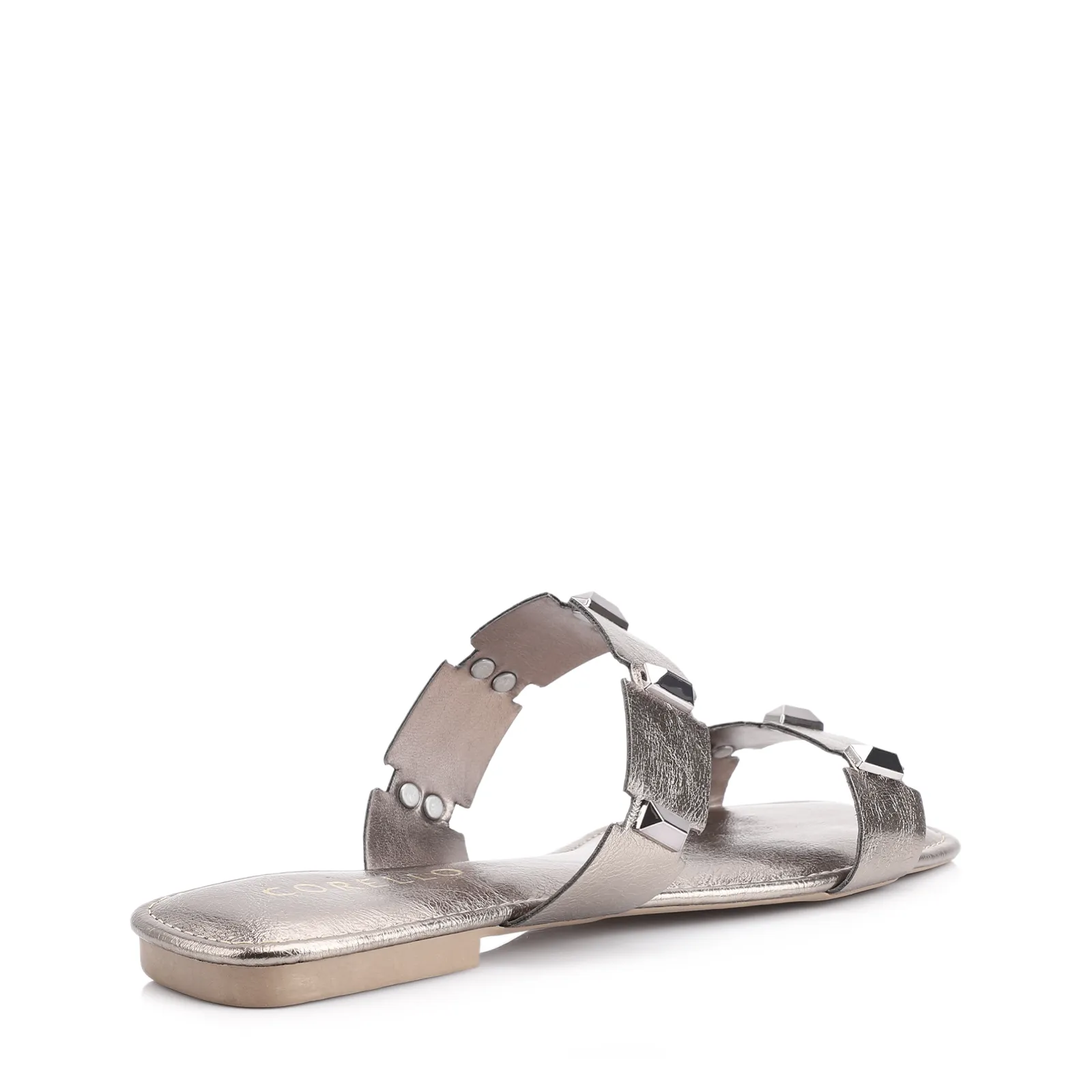 Rasteirinha Studs Alt Prata