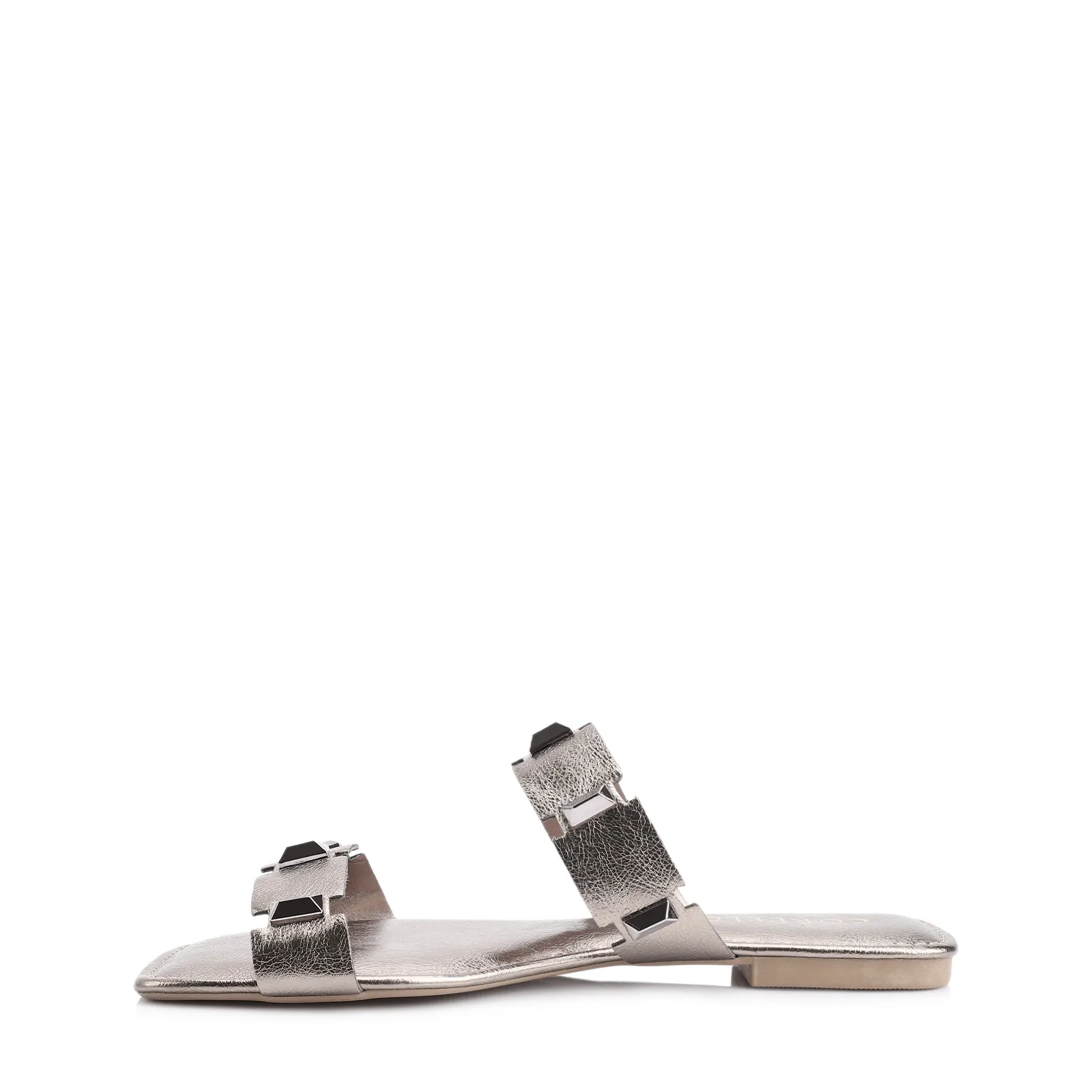 Rasteirinha Studs Alt Prata