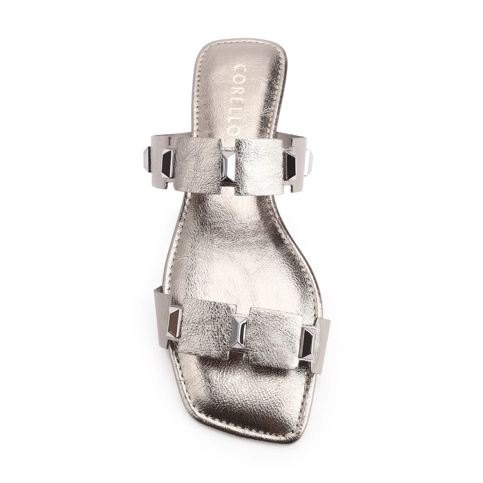 Rasteirinha Studs Alt Prata
