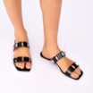 Rasteirinha Studs Alt Verniz Preto - imagem 2