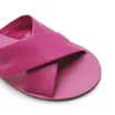 Rasteirinha Tira Cruzada Couro Rosa - imagem 6