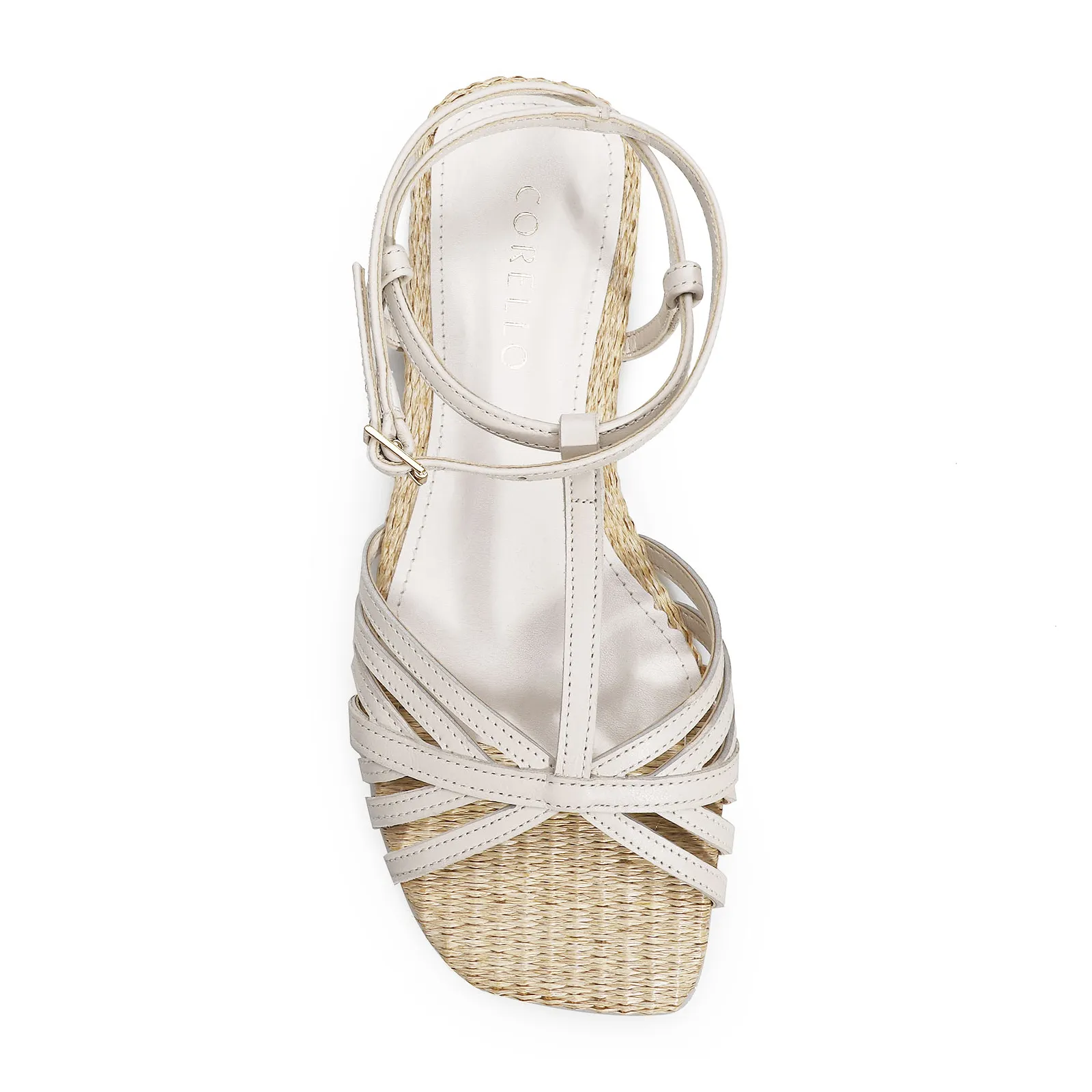 Rasteirinha Tira t Couro Off White