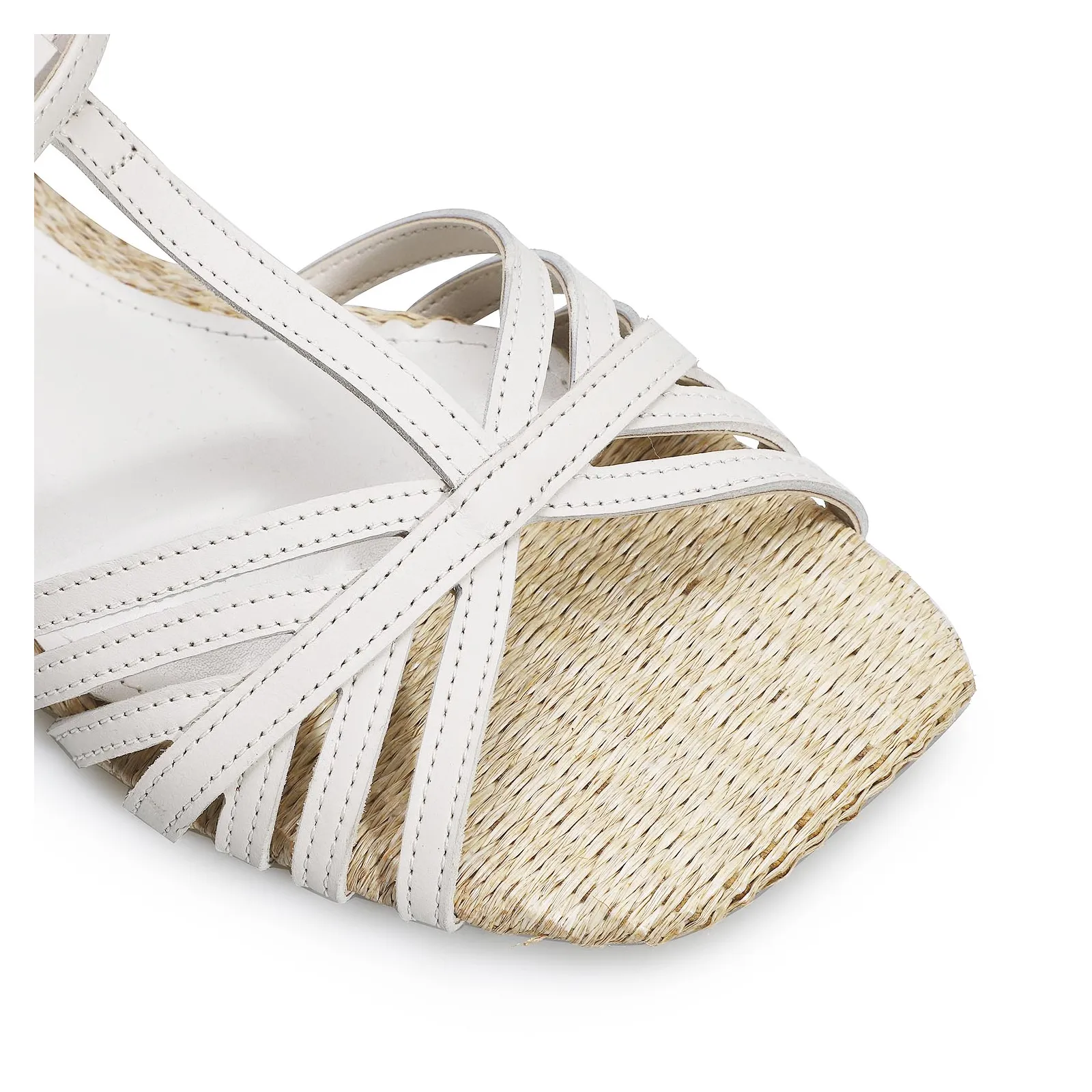 Rasteirinha Tira t Couro Off White
