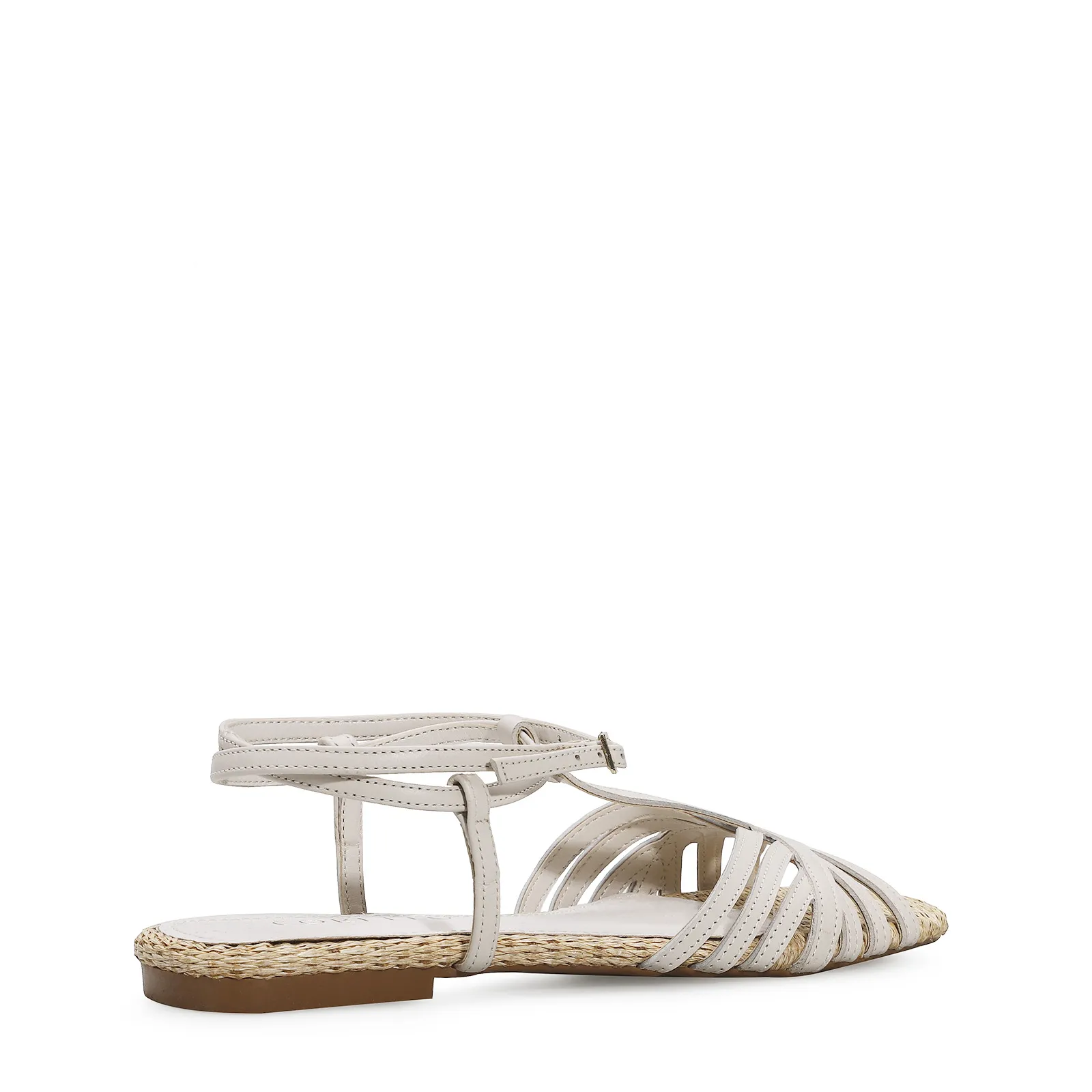 Rasteirinha Tira t Couro Off White