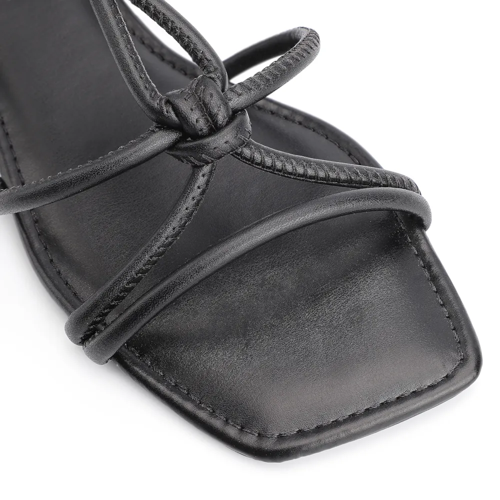 Rasteirinha Tiras Alt Preto - imagem 6