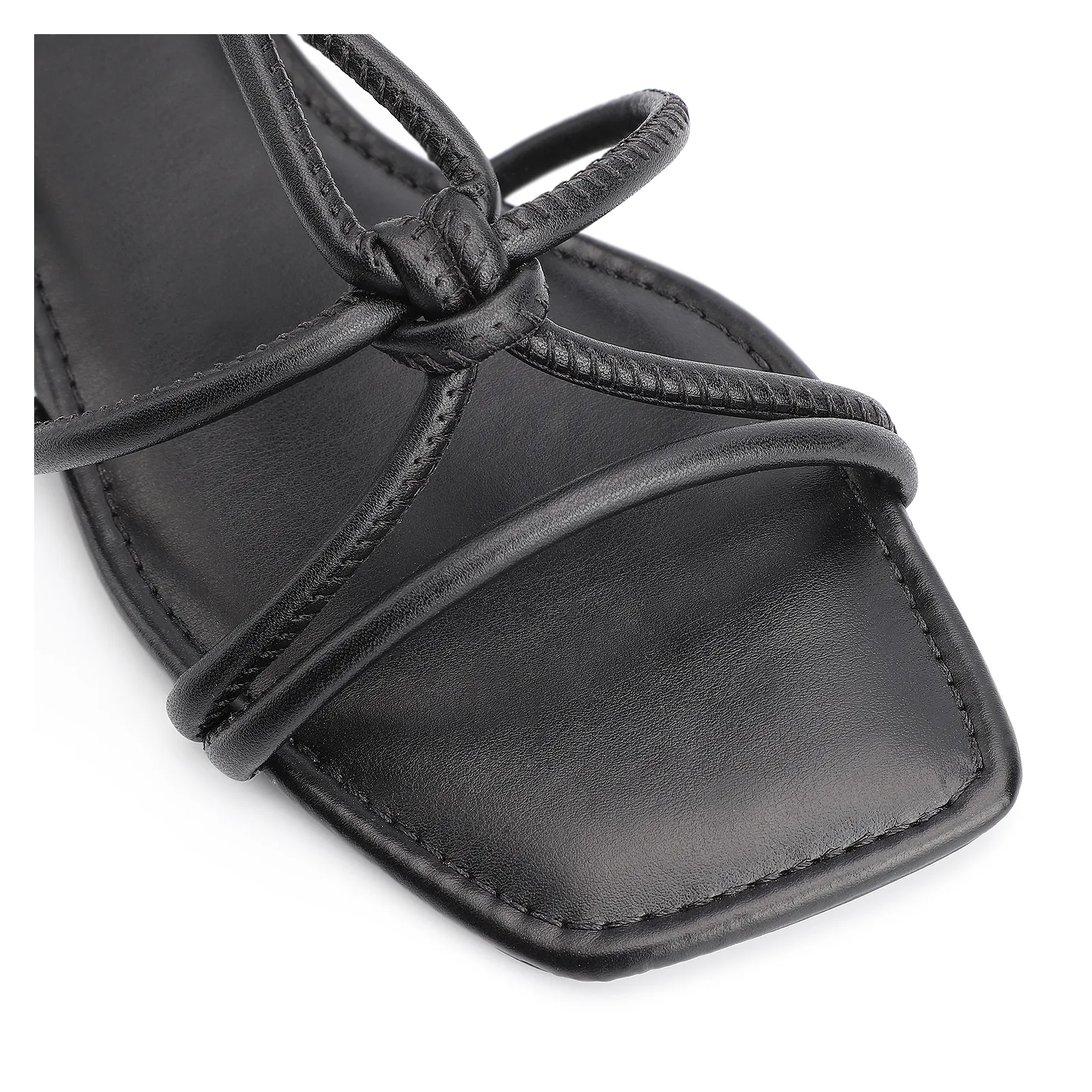 Rasteirinha Tiras Alt Preto