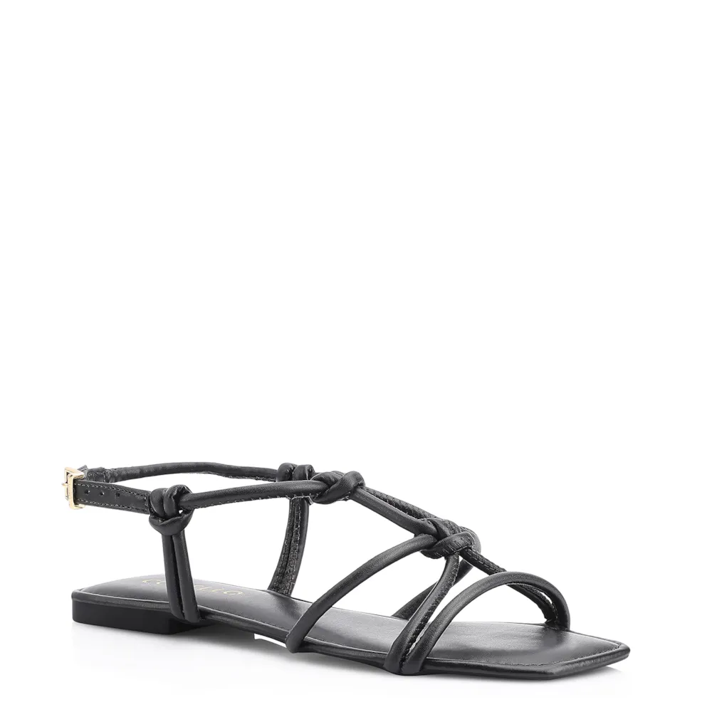 Rasteirinha Tiras Alt Preto