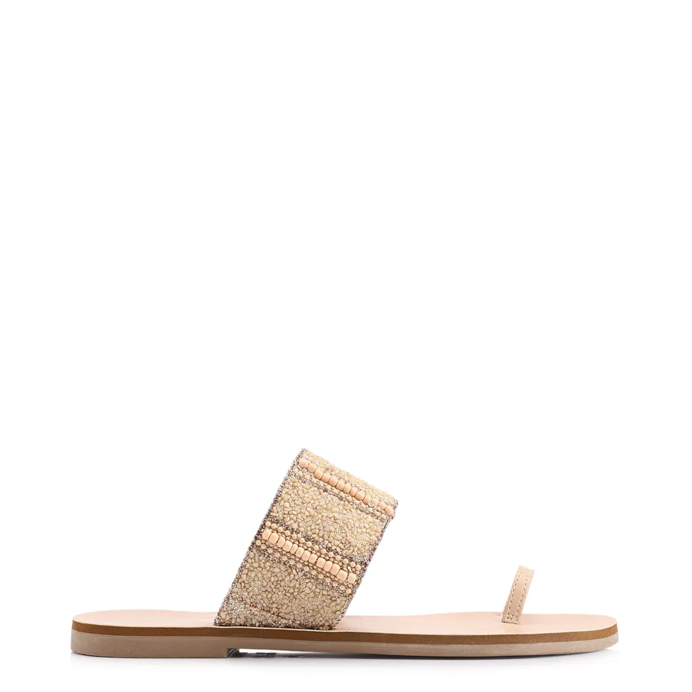 Rasteirinha Toe Ring Alt Bege - imagem 3