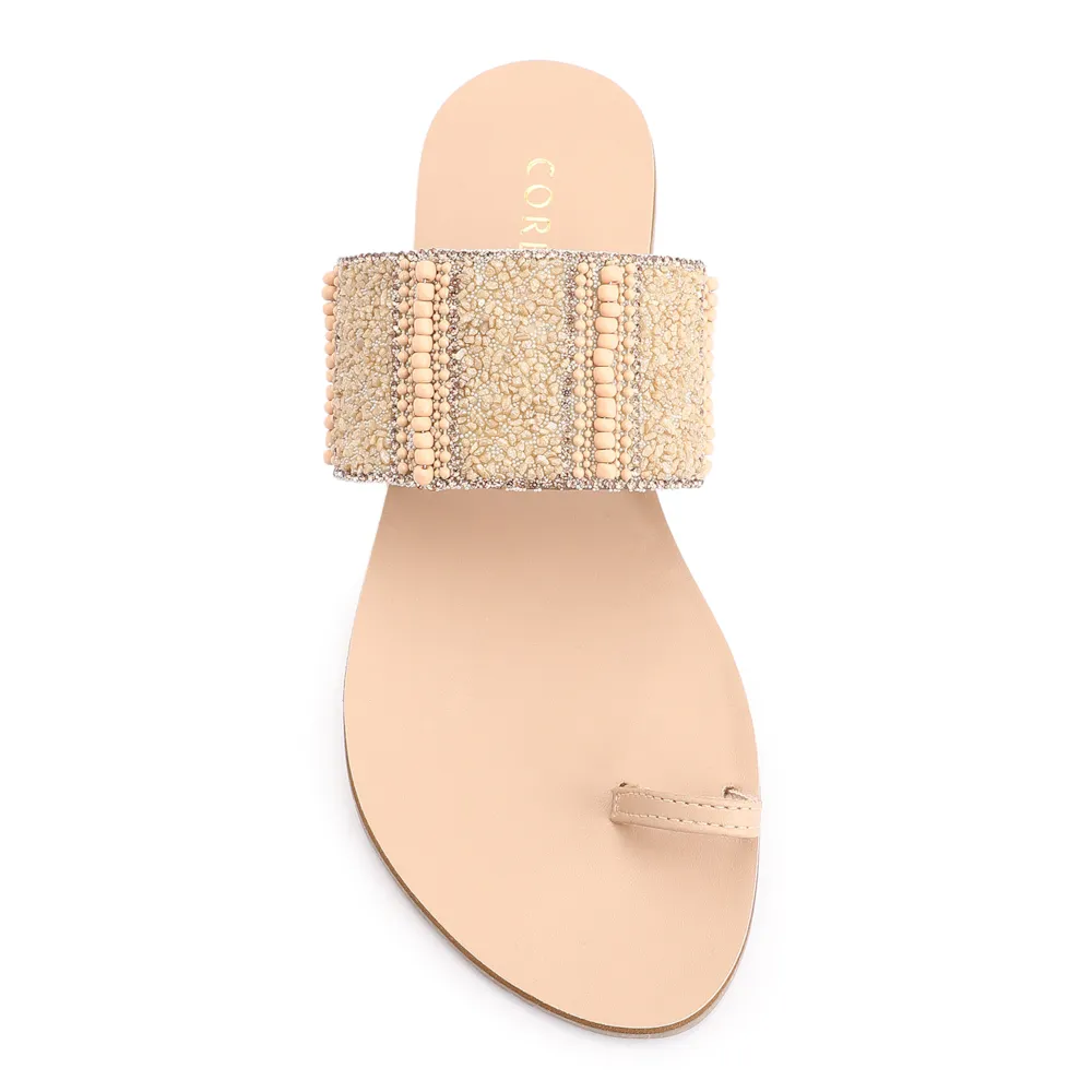 Rasteirinha Toe Ring Alt Bege - imagem 6