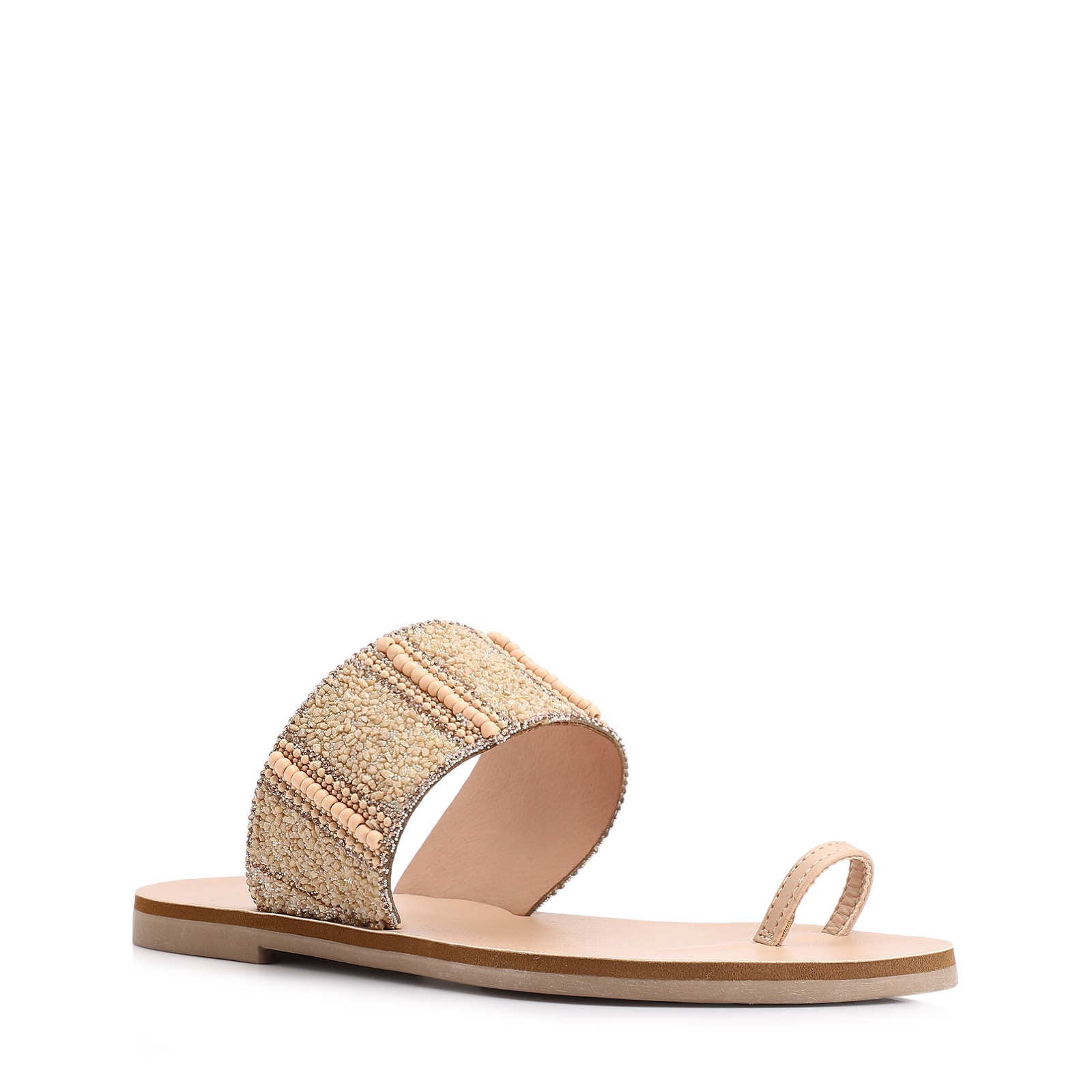 Rasteirinha Toe Ring Alt Bege